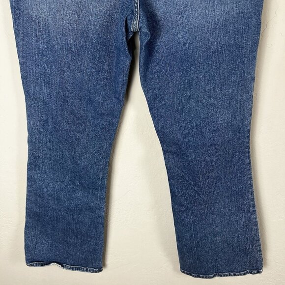 Frame Denim Size 29 Blue Bixby Le Crop Mini Bootcut High Waisted Jeans - Picture 7 of 11